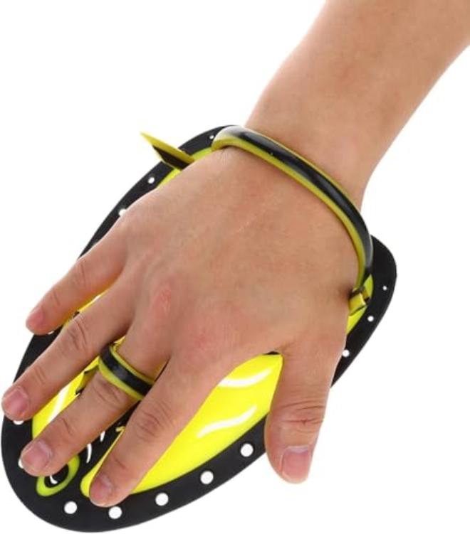 Silicone Swimming Hand Paddles for Kids and Teens Adjustable Flat Training Aids to Improve Stroke Strength Technique and Water Feel - Image 3