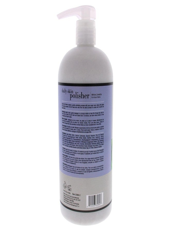Cuccio Naturale Daily Skin Body Polisher - Soothes And Softens Your Skin - Gentle Exfoliation Process - Lifts Dead Cells From The Skin’s Surface - Radiant Skin - White Limetta And Aloe Vera - 32 Oz - Image 2