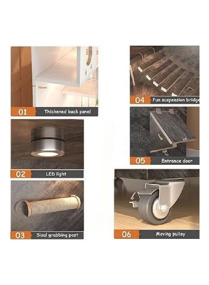 KLNAMAEAAN Multifunctional Cat Villa Perfect For Showcasing for Home Style - Image 5