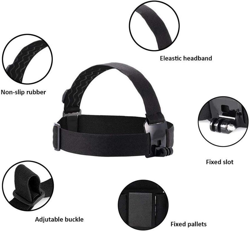 TEKCAM Head Mount Strap Chest Strap Mount Compatible with Gopro Hero 13 12 11 10 9 8/AKASO EK7000 Brave 4 7LE/DJI Osmo Action 5 Pro/ODDV/Hiicam/Apexcam Action Camera - Image 2