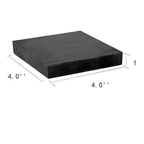 Oudtinx Rubber Bench Block for Jewelers - Rubber Stamping Block for Hammering, Shaping, Chasing, Flattening Metals (10CM x 10CM) - Image 2