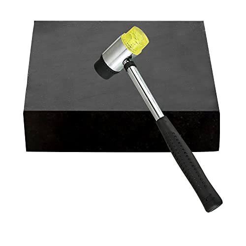 Oudtinx Rubber Bench Block for Jewelers - Rubber Stamping Block for Hammering, Shaping, Chasing, Flattening Metals (10CM x 10CM) - Image 1