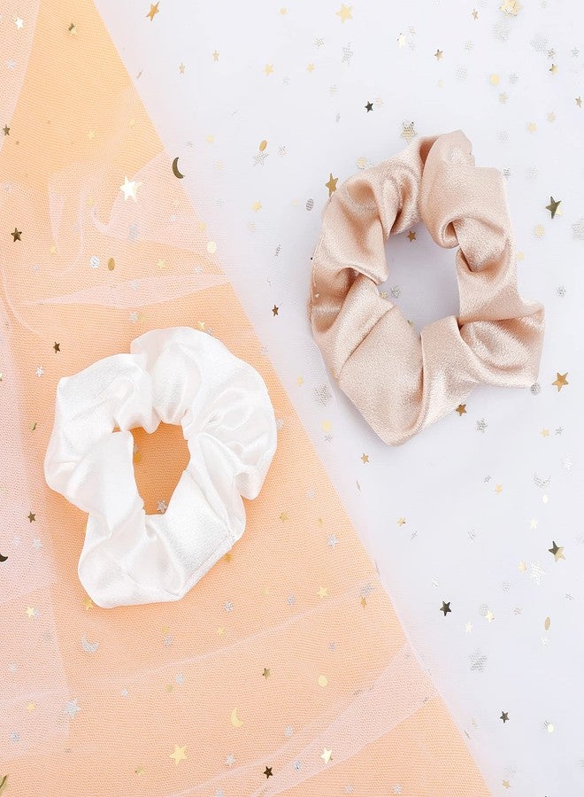 Hasoar 8 Count Satin Hair Ties Scrunchies, Linen Sage Green - Bridesmaid Proposal Gifts, Bachelorette Party Favors, Bridesmaid Gifts for Wedding Parties - Image 3