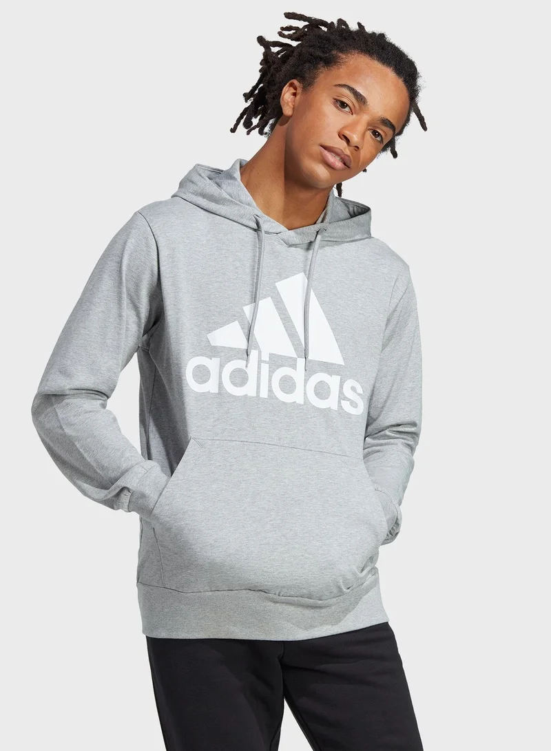 adidas هودي اسينشال مزين بشعار الماركة