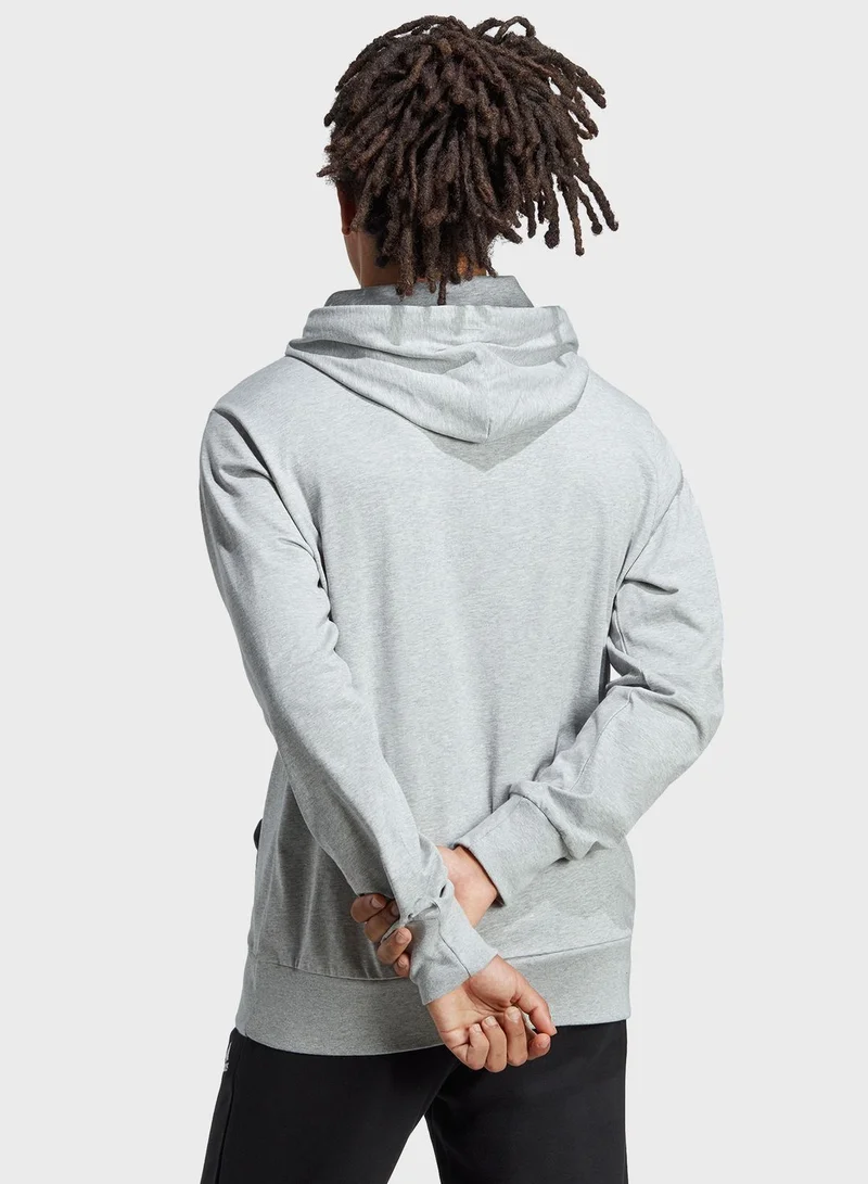 adidas هودي اسينشال مزين بشعار الماركة