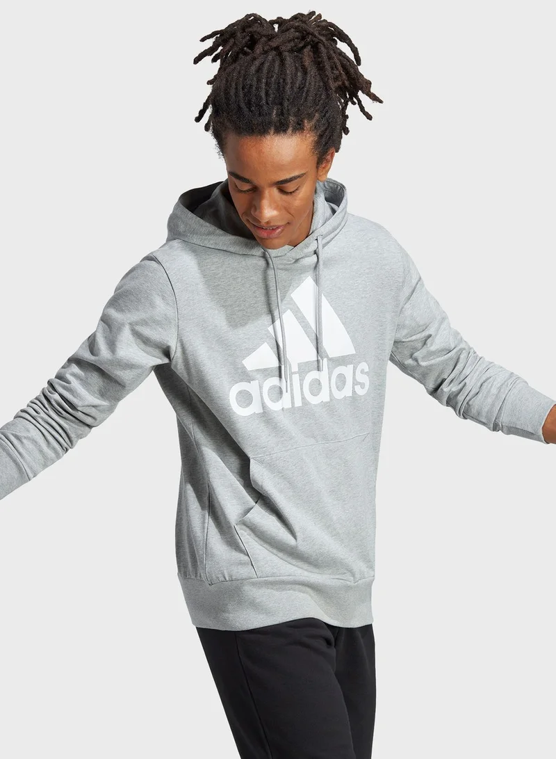 adidas هودي اسينشال مزين بشعار الماركة