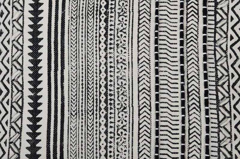 IMPEXART PVT LTD Cotton Handblock Print Soft Geometrical Pattern Square Embroidery Cushion Cover with Tassel 18X18 Inches - Image 4