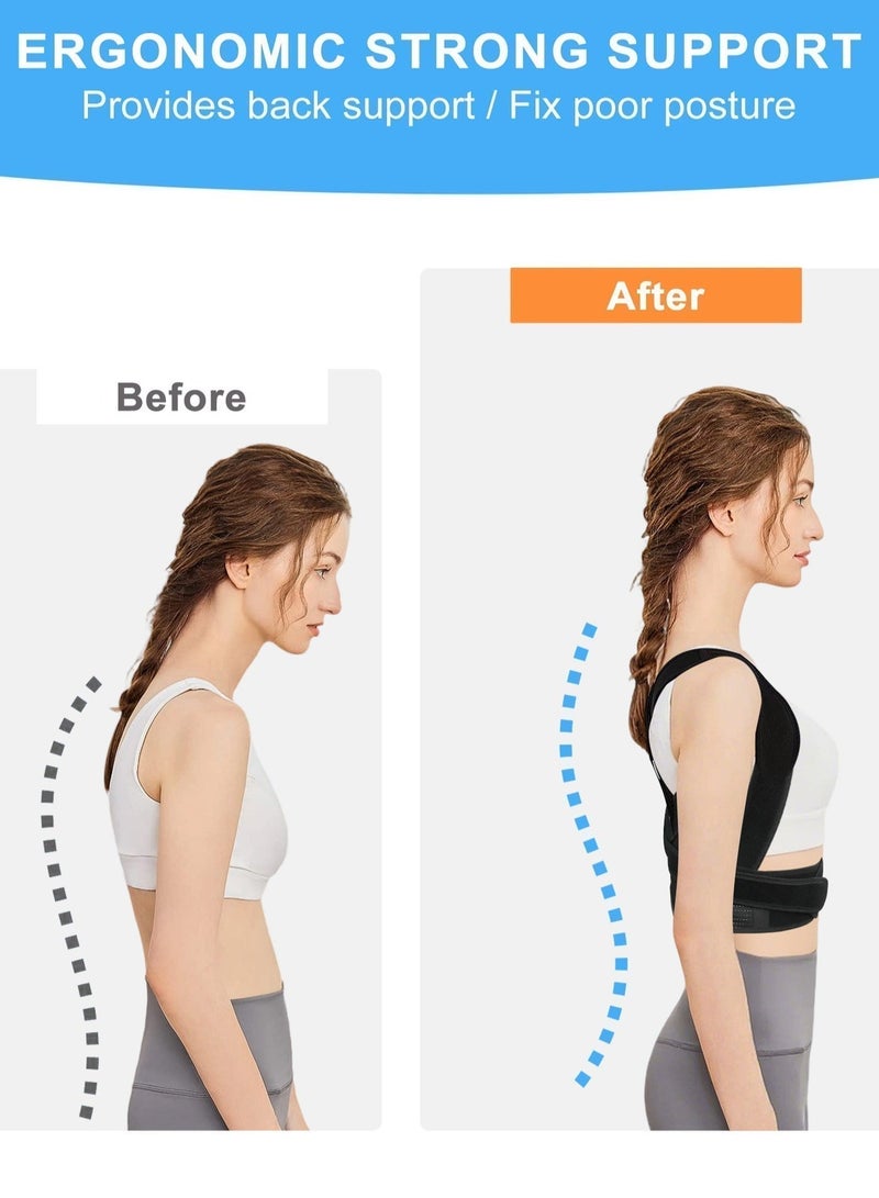 أرابايت يوفر المقاس XL دعماً للظهر والكتفين لتصحيح وضعية الجسم وتخفيف الضغط على العمود الفقري. مناسب للرجال والنساء الذين يتراوح وزنهم بين 80 و90 كيلوغراماً ومحيط خصرهم بين 100 و110 سنتيمترات. - Image 2