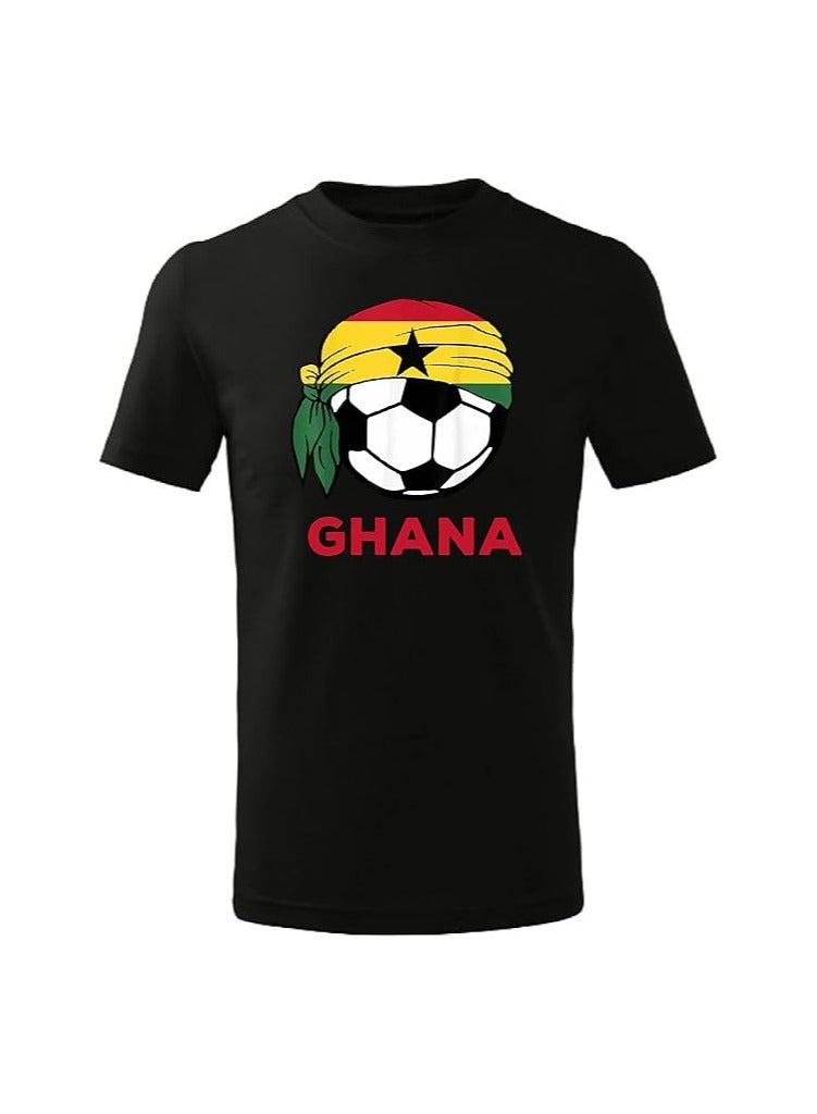 PRINTSHOP4ME Ghana Football Fans Printed T-Shirts Supporting The Football Jersey T-Shirts For Men | Women | Kids To Win The Cup - Image 1