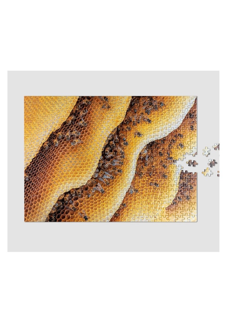 PrintWorks Puzzle wildlife Pattern Bee 500pc Jigsaw - Image 3