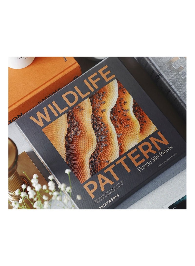 PrintWorks Puzzle wildlife Pattern Bee 500pc Jigsaw - Image 2