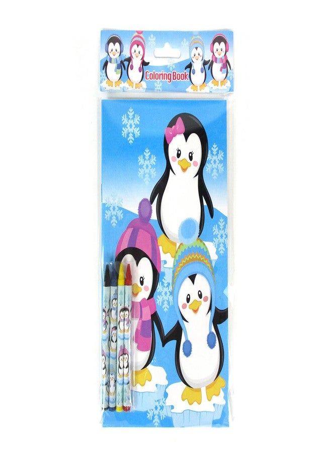 TINYMILLS Penguins Coloring Book Set with 12 Coloring Books and 48 Crayons Penguins Birthday Party Supplies Favor Bag Filler Carnival Prizes Rewards Classroom Party - Image 5