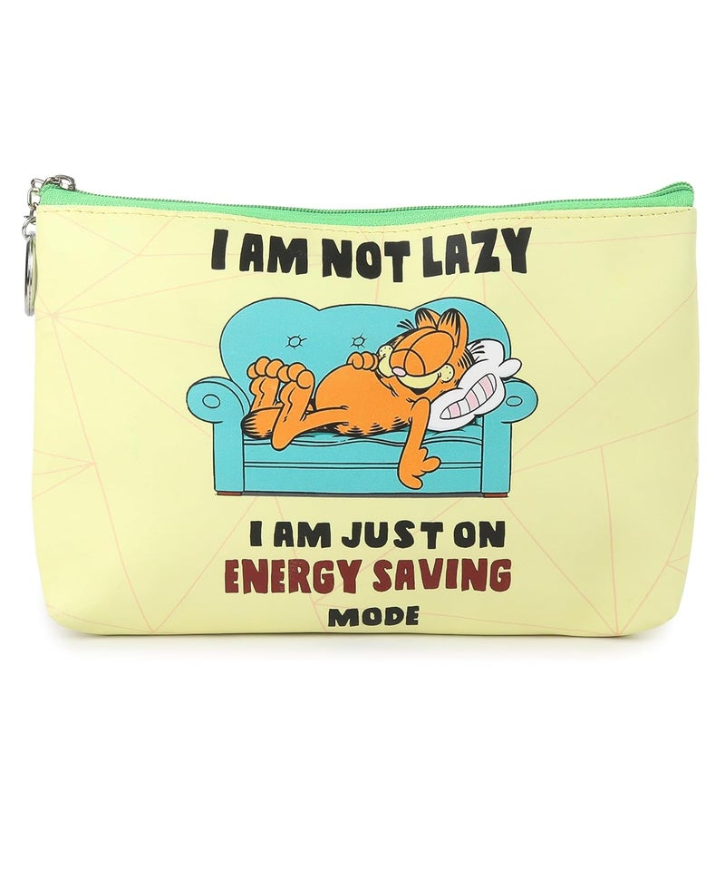 JIADA حقيبة جيادا المتعددة الاستخدامات مع اقتباسات مضحكة للسفر، مستحضرات التجميل، المكتب، القرطاسية، الأجهزة، المال، حقيبة اليد. حقيبة مستحضرات تجميل/ماكياج/أدوات كبيرة جميلة للفتيات/الجامعة/المدرسة - تصميم 02 - Image 1