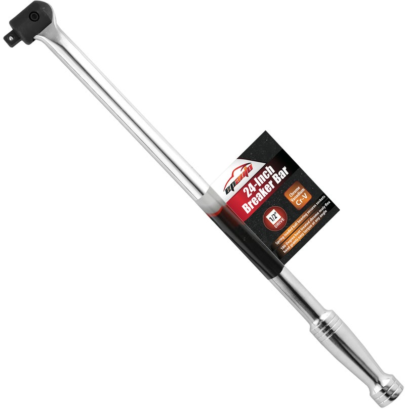 EPAuto 12Inch Drive by 24 Length Breaker Bar CRV Steel