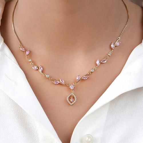 ZAVYA 925 Sterling Silver Leaf Gold Plated Necklace | Gifts For Women And Girls | With Certificate of Authenticity and 925 Hallmark - Image 4
