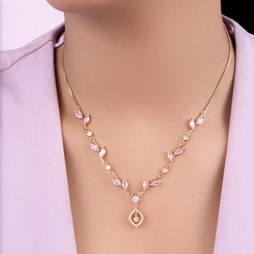 ZAVYA 925 Sterling Silver Leaf Gold Plated Necklace | Gifts For Women And Girls | With Certificate of Authenticity and 925 Hallmark - Image 3