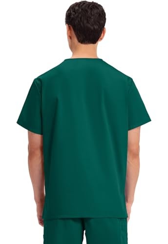 Cherokee Originals Unisex V-Neck Scrubs Shirt, Hunter, XX-Small - Image 3