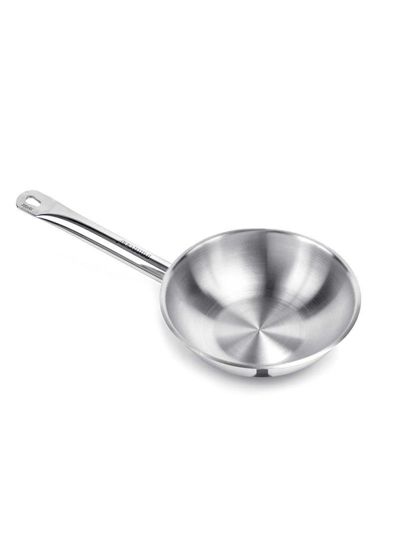 Pradeep - PRADEEP Champion Delite Stainless Steel Fry Pan with Sandwich Bottom, 22 cm,1.6 LTR - Image 1