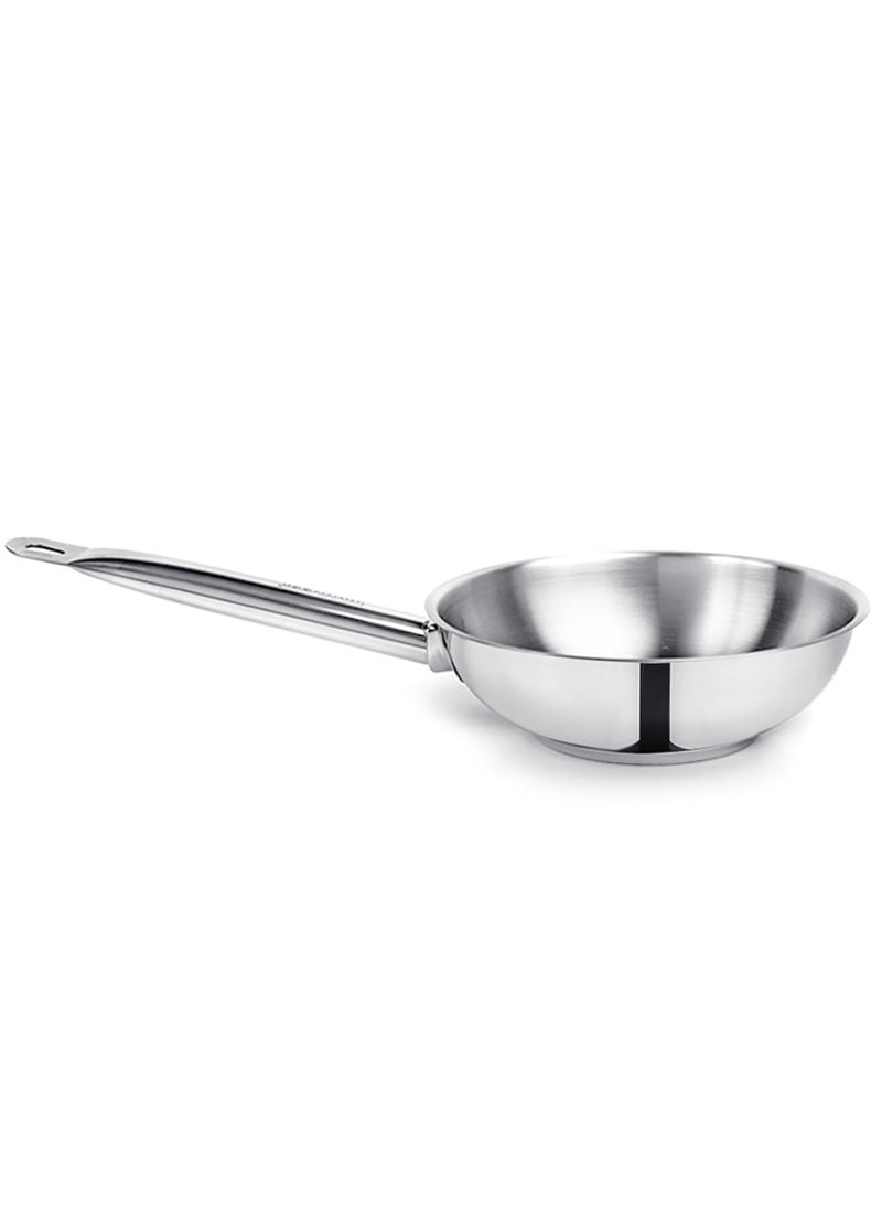 Pradeep - PRADEEP Champion Delite Stainless Steel Fry Pan with Sandwich Bottom, 22 cm,1.6 LTR - Image 1