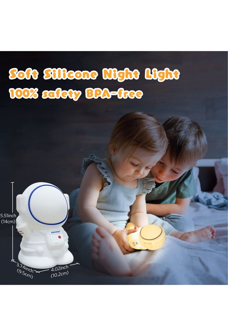 KASTWAVE ضوء الليل لرائد الفضاء مصباح أطفال لطيف bedside 7 تغيير الألوان LED مصباح محمول لتزيين غرفة النوم واستخدامه كضوء ليلي للأطفال هدية للأطفال - Image 3