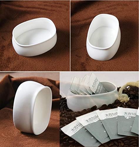 PAUL SONS Cube Jar Coffee Sugar Bowl Milk Cup Desktop White Dish Ceramics Ceramic Sugar Cube Container (Bone China) (Small, 2, Count) ,100 Ml - Image 4