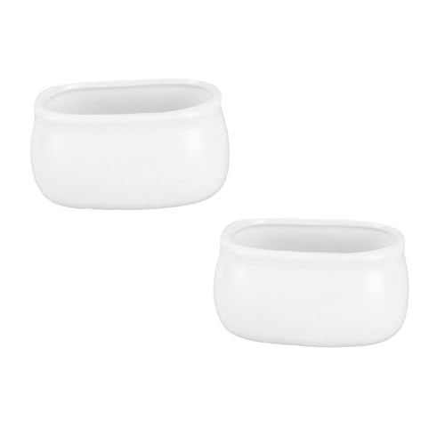 PAUL SONS Cube Jar Coffee Sugar Bowl Milk Cup Desktop White Dish Ceramics Ceramic Sugar Cube Container (Bone China) (Small, 2, Count) ,100 Ml - Image 1