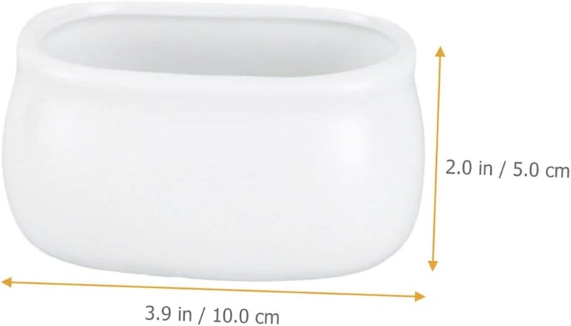 PAUL SONS Cube Jar Coffee Sugar Bowl Milk Cup Desktop White Dish Ceramics Ceramic Sugar Cube Container (Bone China) (Small, 2, Count) ,100 Ml - Image 5