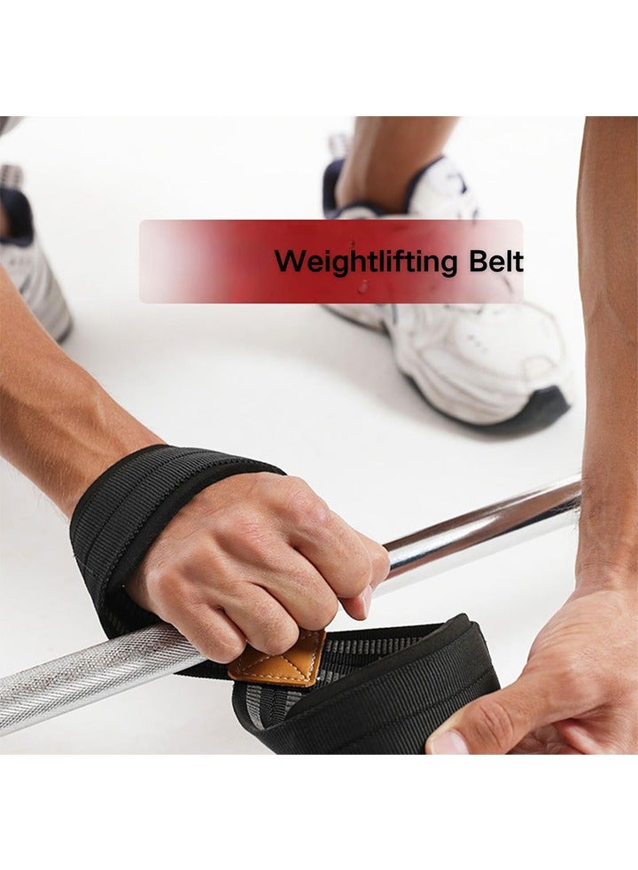Auger 2 Pack Figure 8 Lifting Straps, Weight Lifting Strap, Anti Slip Strap with Cuffs Wrist Support for Gym Workout Deadlift Powerlifting Bodybuilding Weightlifting, Fitness Strength Training For Men Women - Image 5