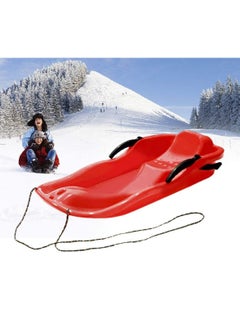 DubaiGallery Outdoor Sports Plastic Skiing Boards Sled Luge Snow Grass Sand Board Ski Pad Snowboard With Rope For Double People  - Image 2