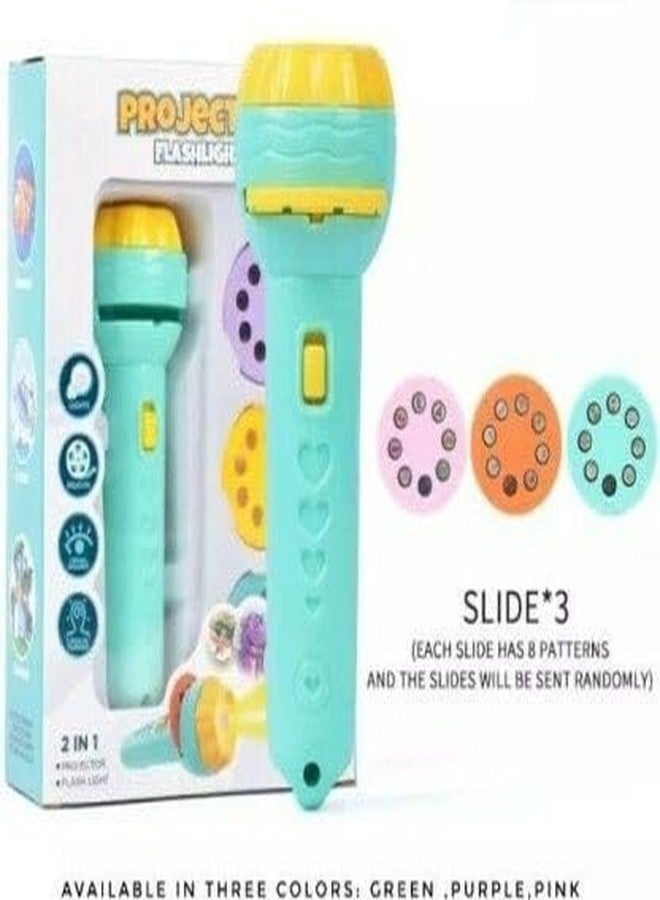 Crazy Buy CrazyBuy Mini 3 Slides 24 Pattern Projector Flashlight Torch, Kids Projection Torch (Multicolor) - Image 3