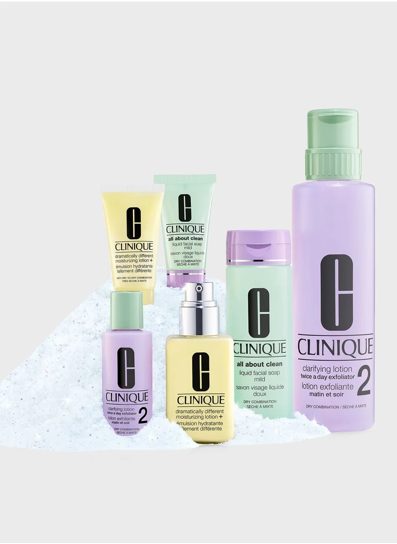 CLINIQUE Great Skin Everywhere Skincare Set: For Dry Combination Skin, Savings 34%