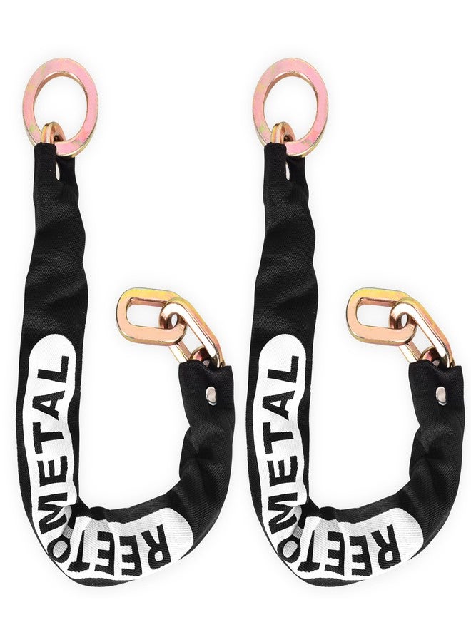 REETOMETAL Heavy Duty Security Chain, 2-Pack 2FT x 3/8" (9mm) Thick Hardened Steel Cut Proof Anti-Theft Lock Chain for Motorcycles, Bicycles, Trailers, Containers, Fence, etc. - Image 1