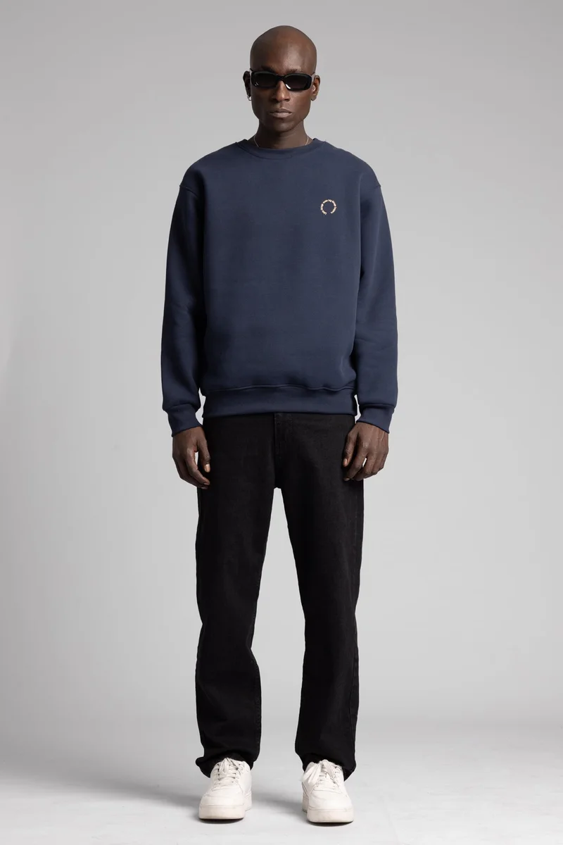 Catch Sweatshirt with Embossed Text Detail