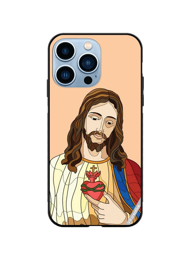 VR CREATIVE Protective Case Cover For Apple iPhone 13 Pro Jesus Design Multicolour - Image 1