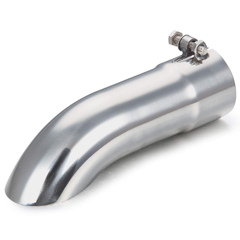 LCGP 25 Inch Inlet Turn Down Exhaust Tip 2 12 Inch Inside Diameter Inlet 9 Length Stainless Steel Turndown Exhaust Pipe