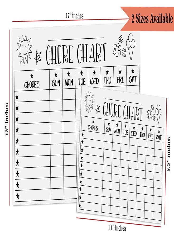 Inkdotpot Magnetic Whiteboard Chore Chart Chore Chart for Refrigerator - Dry Erase Behavior Chart for Kids Responsibility Chart with 2 Fine Tip Marker & Eraser-HC - Image 4