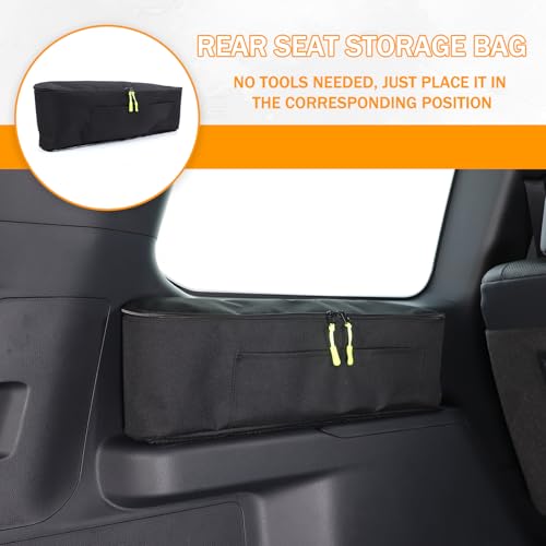 LLKUANG حقيبة تنظيم تخزين صندوق السيارة LLKUANG متوافقة مع تويوتا لاند كروزر برادو 250 J250 LC250 2024 2025، جيوب تخزين خلفية من قماش أوكسفورد لتوفير المساحة (الجانب الأيسر) - Image 3