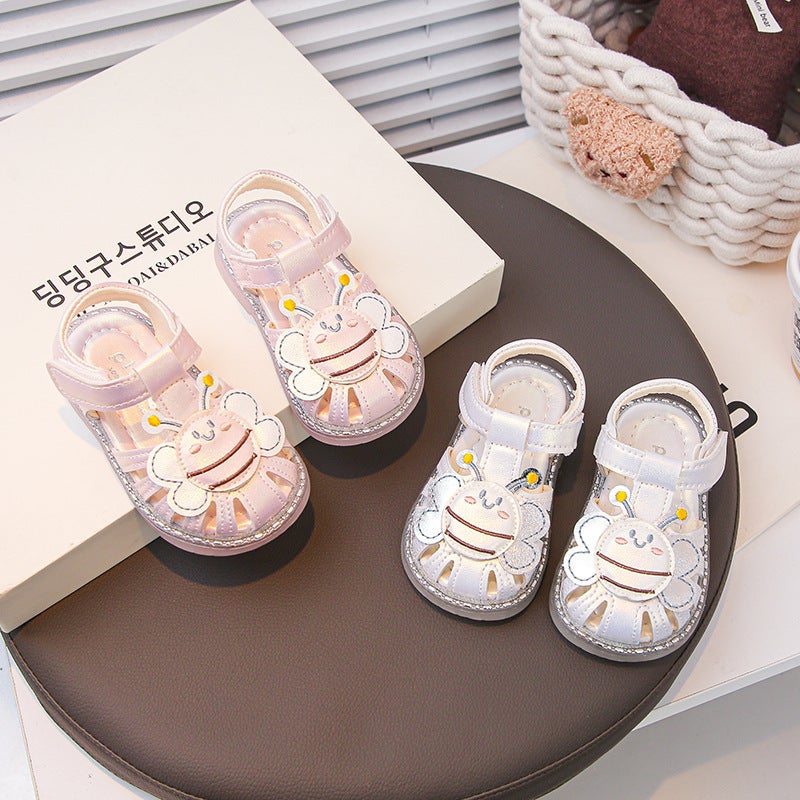 Baby Toddler Sandals Style Western Style Princess Shoes Breathable Toe Anti-Kick Toddler Soft Sole Women'S Baby Shoes - Image 3