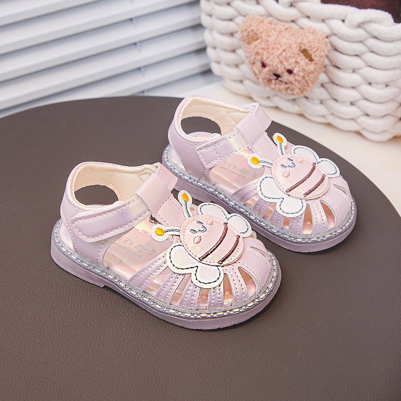 Baby Toddler Sandals Style Western Style Princess Shoes Breathable Toe Anti-Kick Toddler Soft Sole Women'S Baby Shoes - Image 4