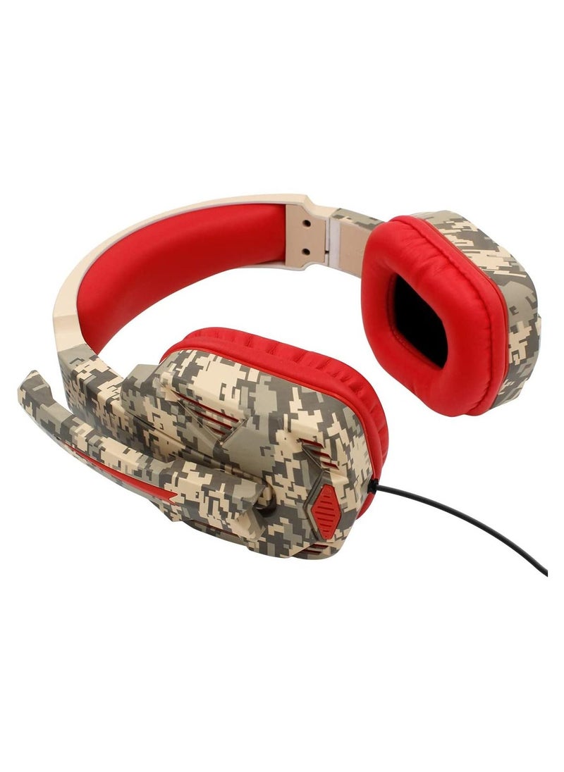 Ipega - PG-R005 Camouflage Multi-Function Wired Gaming Headset Compatible with N-Switch/PS4/PC/XBOX ONE 3.5mm Audio Interface Gaming Headset - Image 1