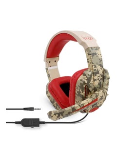 PG-R005 Camouflage Multi-Function Wired Gaming Headset Compatible with N-Switch/PS4/PC/XBOX ONE 3.5mm Audio Interface Gaming Headset