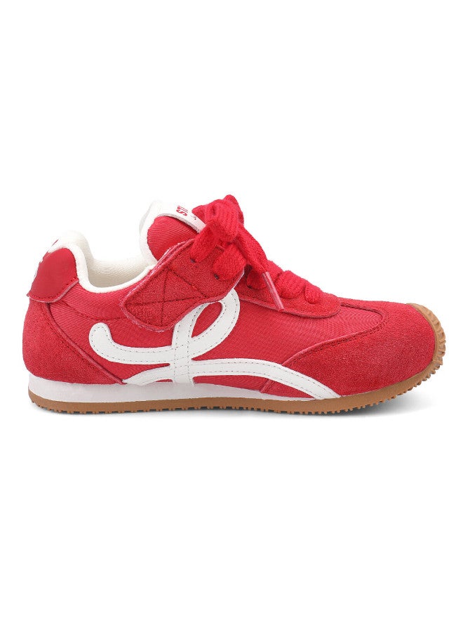 St&sat Kids Sports Shoes Spring And Autumn New Girls Casual Shoes Boys Running Shoes Grapefruit Red Size 39 - Image 5