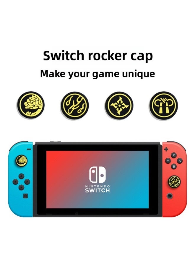 general Switch Monster Hunter Rocker Cap NS/Lite Rocker Cap Keyboard Cap Joycon Gamepad Protection Cap-Product Color:Curved Cross*single - Image 2
