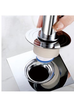 Excefore Magnetic Drain Tube Hose Seal, Odor-proof Valve Deodorant Silicone Plug, Drain Catcher Connector, Tee Joint, Only Suitable for Washing Machine  - Image 1