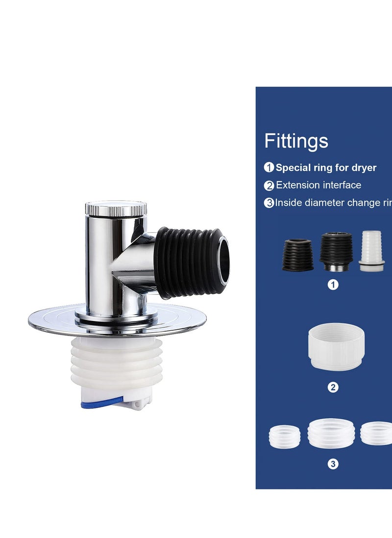 Excefore - Magnetic Drain Tube Hose Seal, Odor-proof Valve Deodorant Silicone Plug, Drain Catcher Connector, Tee Joint, Only Suitable for Washing Machine - Image 1