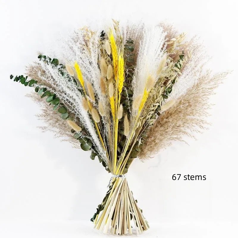 Bluejw E327 Dried Pampas Grass Bouquet – Natural Dried Flower Arrangement for Wedding Decor, Table Centerpiece & Home Decoration | Preserved Dried Plants for Rustic Chic Events - Image 4