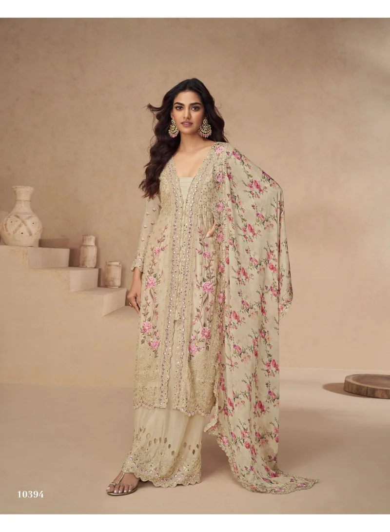 أميا Desginer Chinon Silk Salwaar Kameez