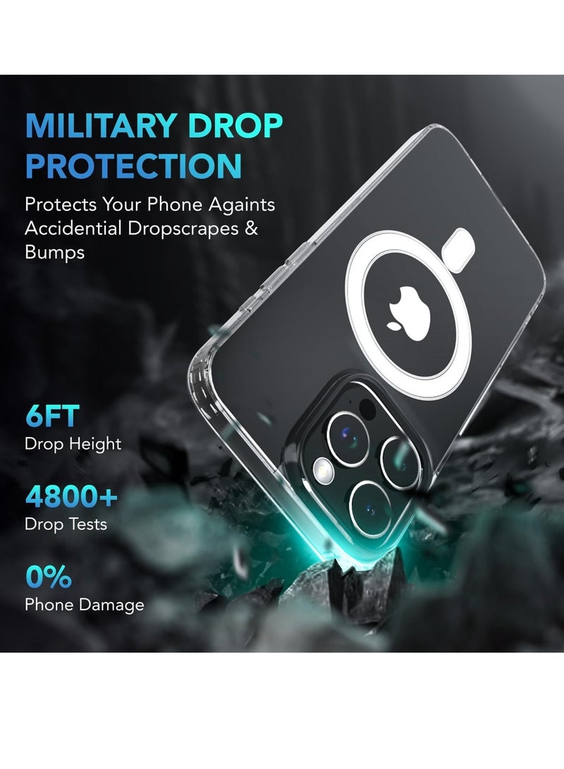 راكسوم "جراب ELTRAZONE لهاتف iPhone 15 Pro Max 5 في 1 - شفاف، متوافق مع MagSafe، مقاوم للصدمات مع زوايا Air-Guard، يتضمن واقيين للشاشة وواقيين لعدسة الكاميرا" - Image 4