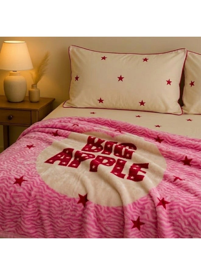 VELMORE Reversible Single Size Cloud Blanket 2KG | Ultra Soft Warm Fleece Throw | Double-Sided Same Design | Cozy Bed & Sofa Blanket for All Seasons - Image 3