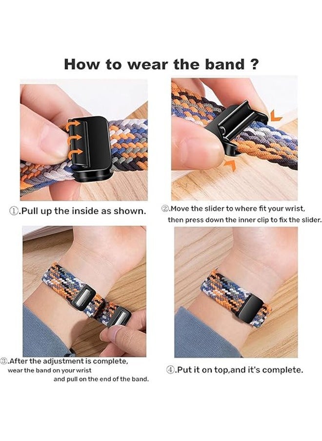 X-level Magnetic Braided Strap Band for Apple Watch Band 42mm 44mm 45mm 46mm 49mm Women Men, Upgraded Connector -Elastic Nylon Breathable Sport Straps for Apple watch Series 10 9 8 7 6 5 4 3 2 SE - Image 5